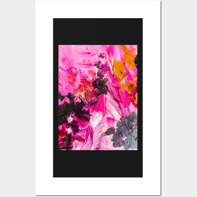 Pink paint strokes Wall Art by Kamaloca